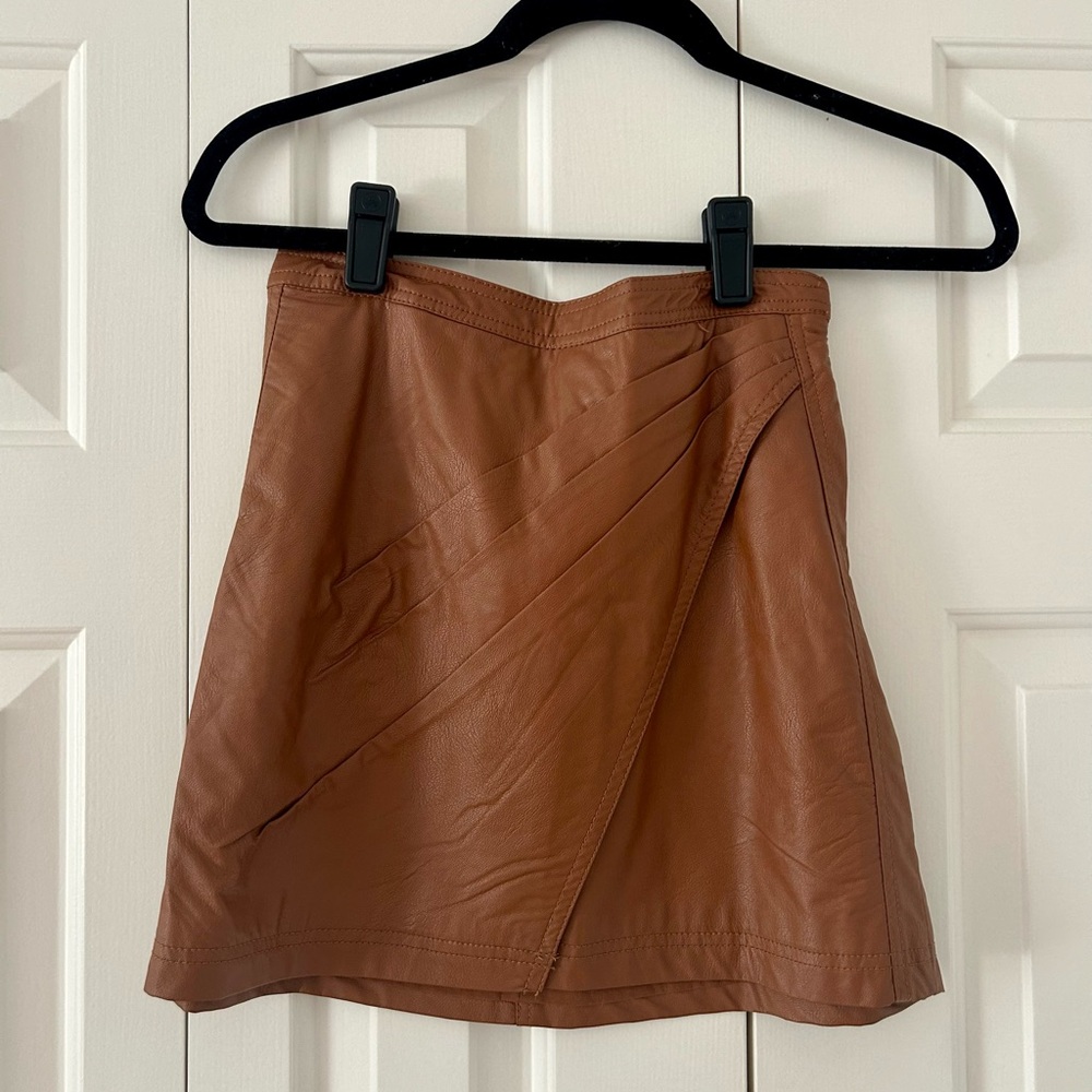 Free People Fake Out Faux Wrap Skirt